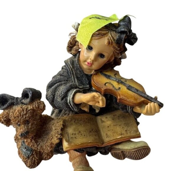 Boyds Bears Lindsey With Louise Figurine 1998 Yesterdays Child "The Recital" - Picture 2 of 5